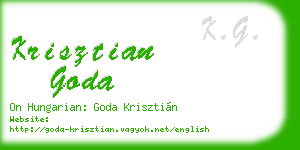 krisztian goda business card