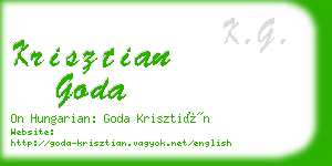 krisztian goda business card